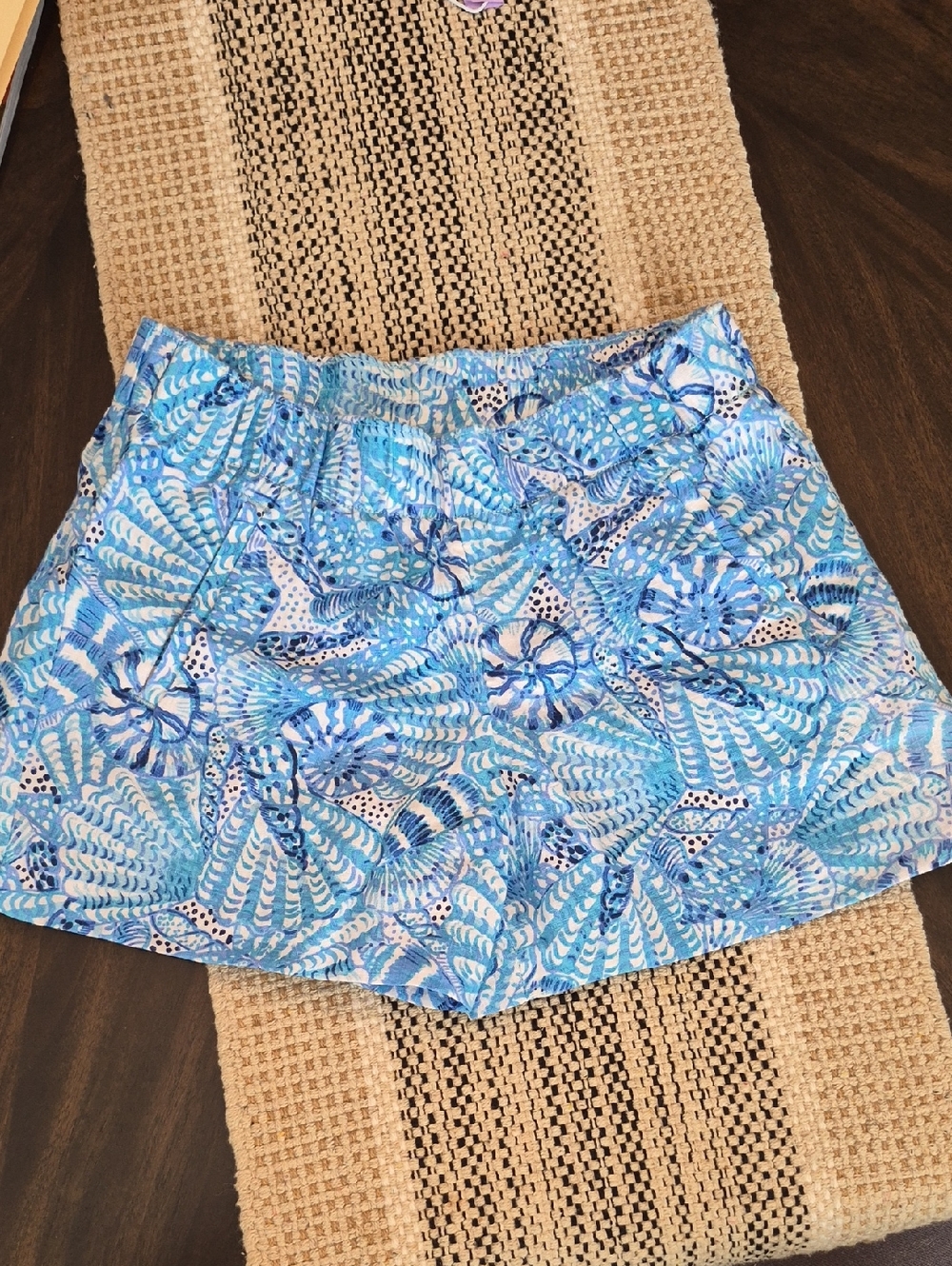 Lilly Pulitzer Blue and White Beachy Shorts